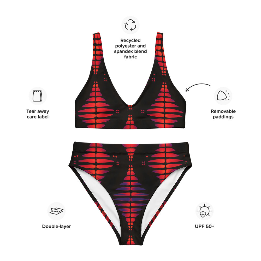 Vibe Pulse Recycled high-waisted bikini
