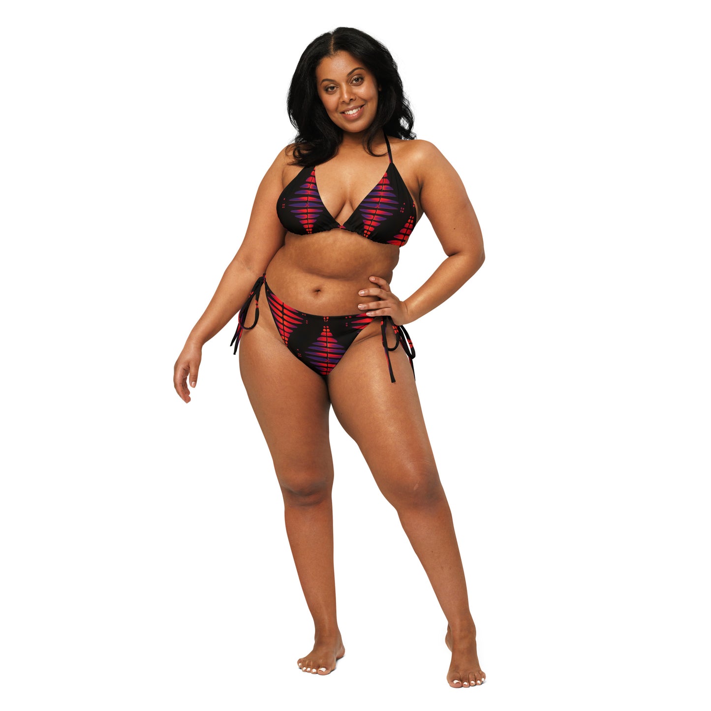 Vibe Pulse All-over print recycled string bikini