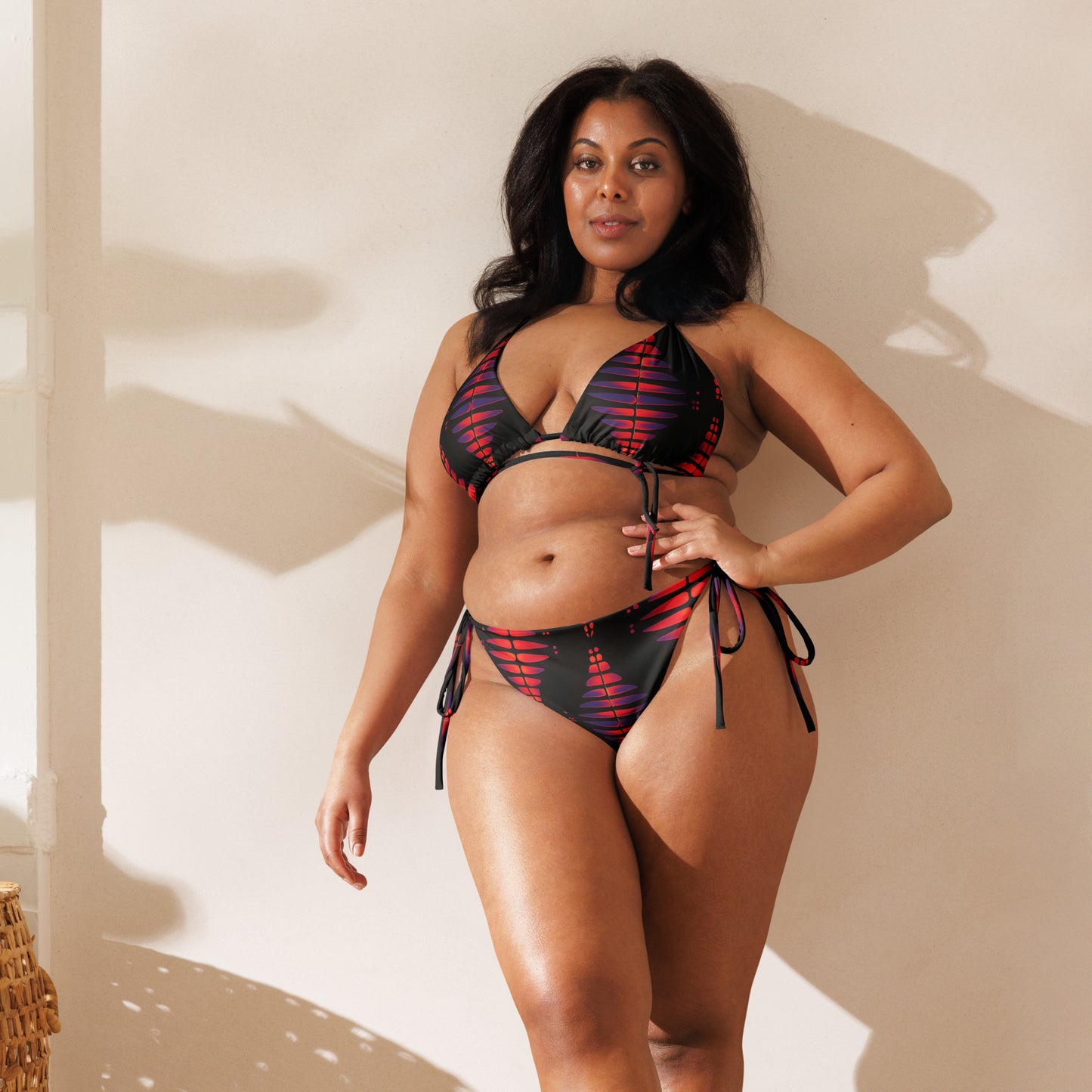 Vibe Pulse All-over print recycled string bikini