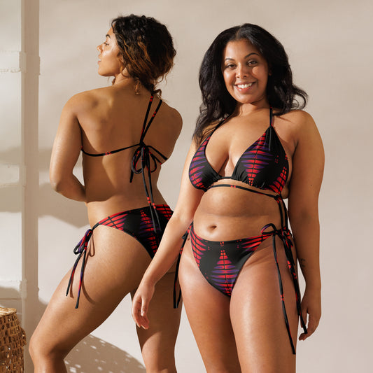 Vibe Pulse All-over print recycled string bikini