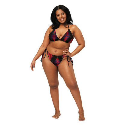 Vibe Pulse All-over print recycled string bikini