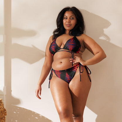Vibe Pulse All-over print recycled string bikini